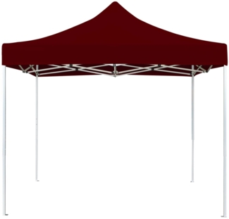 vidaXL Profi-Partyzelt Faltbar Aluminium 3×3 m Weinrot 45484