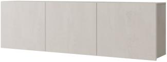 Hängeschrank Wandschrank Teen Flex 150x27x45cm betonfarben 3-türig