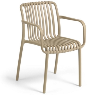 Natur24 Gartenstuhl Outdoor-Stuhl Isabellini in Beige 54 x 80 x 49 cm Küche Garten