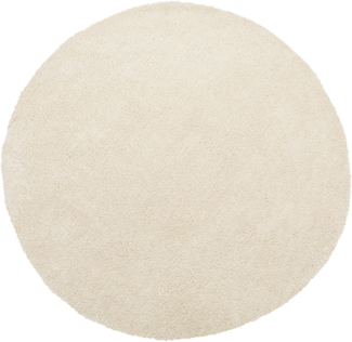 Teppich hellbeige ⌀ 140 cm Shaggy DEMRE