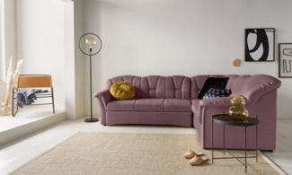DOMO collection Ecksofa Papenburg B/T/H: 242/190/84 cm L-Form, wahlweise mit Bettfunktion, Langer Schenkel links oder rechts