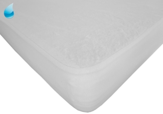 Matratzenauflage Molton Spannbettlaken wasserdicht für Boxspring, aus Kalmuck-Molton DUKAL, 80x200 cm, mit Spannumrandung, Made in Germany