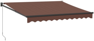 vidaXL Markise Manuell Braun 300x250 cm 3215703