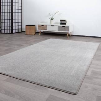 Kurzflor Teppich Pisa, Farbe: Taupe, Größe: 60x120 cm