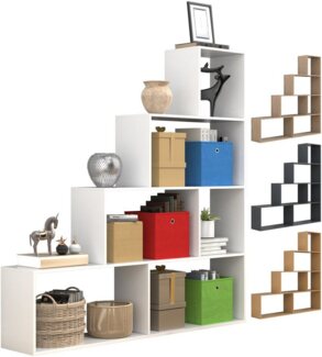 VCM Standregal Holz Regal Raumteiler Standregal Bücher Dubila L