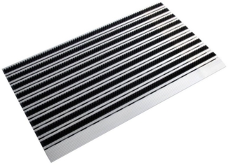 Floordirekt Fußmatte Profi Brush Slim, 50x80 cm, Schmutzfangmatte, rechteckig, Höhe: 14 mm, Extra flach
