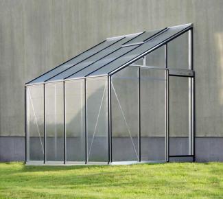 ACD Glas Anlehngewächshaus MR306H | Silber | 445x229x297 cm