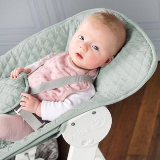 roba Treppenhochstuhl 'Born Up' - Set 2 in 1 - 'roba Style' Frosty green - ab Geburt - Weiß