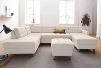 sit&more Wohnlandschaft Picasso U-Form, wahlweise mit Bettfunktion und Bettkasten