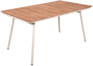 Klapptisch CARMEL – Stahl & Teak, modern & hochwertig