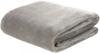 Couchdecke XL » Kuscheldecke 150x200 cm » hochwertige Flanelldecke » Microfaser Wohndecke » Tagesdecke Flanell - Sand