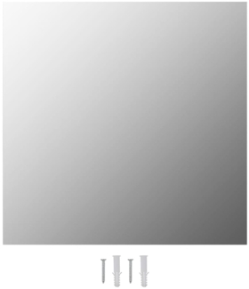 vidaXL Wandspiegel 50 x 50 cm Quadratisch Glas 245698
