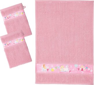Erwin Müller Handtücher Kinder-Frottier-Set 3-tlg, (3-St), Walk-Frottier Uni