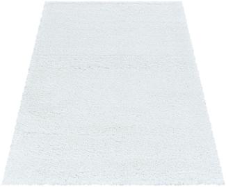 Soft-Shaggy Teppich FLUFFY WHITE 80 X 150cm Rechteck