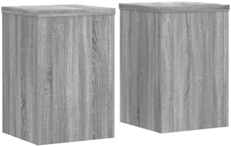 vidaXL Pflanzenständer 2 Stk. Grau Sonoma 25 x 25 x 35 cm Holzwerkstoff 852911