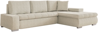 Ecksofa Orkan Mini Cord (Farbe: Poso 100)