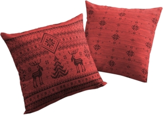 Wirth Dekokissen Romo, Kissenhülle ohne Füllung, 2 Stück