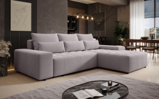 AX LIVING Ecksofa mit Schlaffunktion Alvorada 280 cm beige