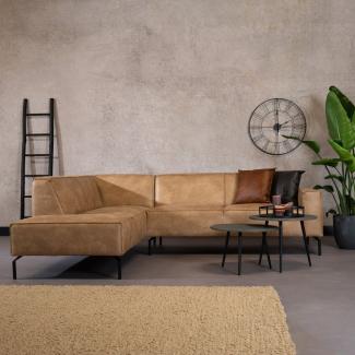 Bronx71 Ecksofa Kansas Leder beige links