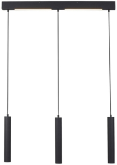 JUST LIGHT LED Stehlampe LED Pendellampe SW DANTE, 1xGU10/10W, Hängeleuchte 1-flammig, Leuchtmittel GU10 wechselbar