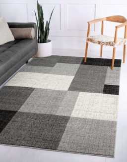 the carpet Teppich Pearl, rechteckig, Höhe: 11 mm, moderner dichter Wohnzimmer Teppich Konturenschnitt
