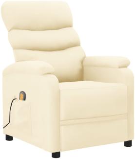 vidaXL Massagesessel Creme Kunstleder