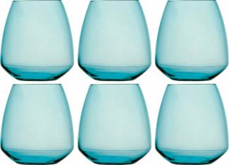 Wasserglas Set 6 Stück, unzerbrechlich - Türkis