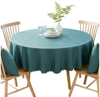 Refttenw Tischdecke Runde Tischdecke Weihnachten,indoor Tischdecken,wasser-und ölbeständig