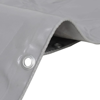 vidaXL Abdeckplane 650 g/m² 1,5 x 20 m Grau 144889