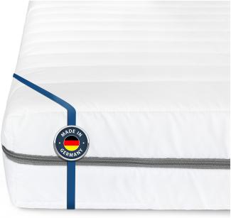 BMM Matratze Klassik XXL Härtegrad H4 extra fest/Kaltschaummatratze Öko-Tex Zertifiziert/ergonomische 7 Zonen Matratze Höhe 12 cm/Matratzen produziert in Deutschland 160 x 200 cm