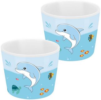 Kinder Eierbecher Porzellan Ø 5,2cm H 4,3cm Geschenk Sheepworld DELFIN 74504