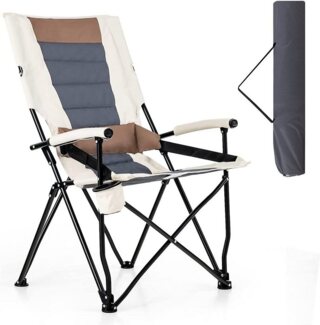 COSTWAY Campingstuhl Klappstuhl, mit Getränkehalter, bis 150kg