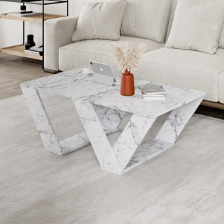 Couchtisch, 'Pipra', 40 x 60 x 110, Carrara-Marmor