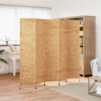vidaXL Paravent 5-tlg. 205x180 cm Wasserhyazinthe 355197