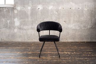 KAWOLA Stuhl RUNA Esszimmerstuhl Stoff schwarz 82 x 59 x 60 cm