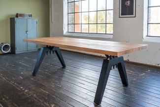 KAWOLA Esstisch REY Akazie massiv Gerade Kante 280x100cm