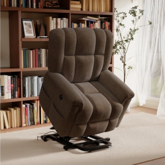Furnishings Home TV-Sessel Elektrischer Massage-Entspannungssessel, Schlafsessel, Fernsehsessel (inkl. Aufstehhilfe und Fernbedienung), mit Liegefunktion Massagefunktion und Wärmefunktion, bis 150 kg