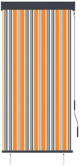 vidaXL Außenrollo 80x250 cm Gelb und Blau 145950