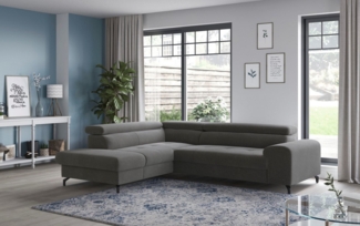 COTTA Ecksofa Aura L-Form, B: 260 cm, mit Bettfunktion, Bettkasten & Kopfteilverstellung