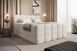 wonello Boxspringbett Carenzo, Doppelbett mit Bettkasten, wahlweise mit wonello premium Topper