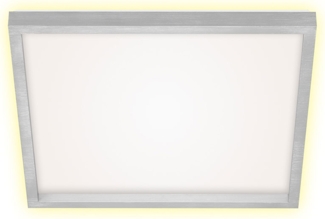 LED Deckenleuchte, Alu, silber, Backlight, L 42,2 cm