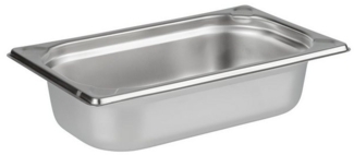 APS Aufbewahrungssystem GN 1/4 Behälter 26,5 x 16,2 cm, Edelstahl, (1-tlg), Gastronorm-Behälter, zum Anrichten und Lagern von Speisen