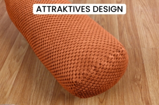 Amilian Nackenrolle 15x40 cm - Kissenrolle mit Bezug - ideal als Dekokissen - Nackenstütze, Kissen mit Bezug, Bettrolle mit abnehmbarem Bezug, Lagerungskissen - Sofakissen - Kissen