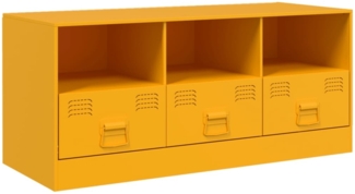 vidaXL TV-Schrank Senfgelb 99x39x44 cm Stahl 841736