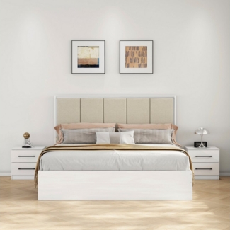 OTTO home Nachtkommode Sylt Bestseller, 2 Schubladen mit viel Stauraum – Ordnung & Eleganz. (Spar-Set, 2 St, modernes Hochglanz Nachtschrank Set (2 Stück) Stilvolles Design), Nachttisch Bestseller Beistelltisch Kommode