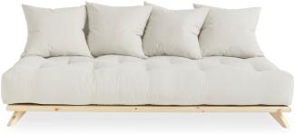 KARUP DESIGN SENZA Futonsofa inkl. 4 Kissen Gestell Natur Matratze Natural