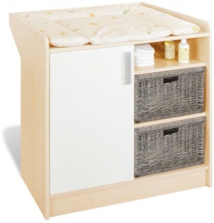 bv-vertrieb Wickelkommode Wickelkommode Wickeltisch ahorn-creme