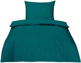 Betz Bettwäsche Elegant Garnitur Set mit Reißverschluss, Baumwolle, 2 teilig, 100% Baumwolle