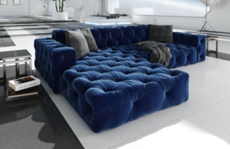 Sofa Dreams Ecksofa Polster Design Sofa Samtstoff Menorca L Form kurz Stoffsofa, Loungesofa