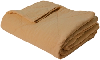 Decke Überwurf 100% Baumwolle 140 x 200 cm Skandinavisch Bernstein